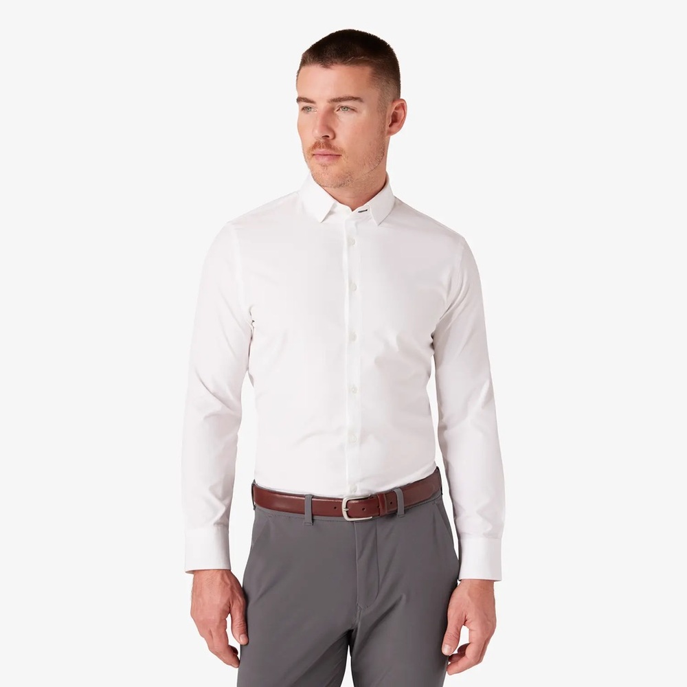 Mizzen+Main. Leeward Long sleeve dress shirt. XXL. White.